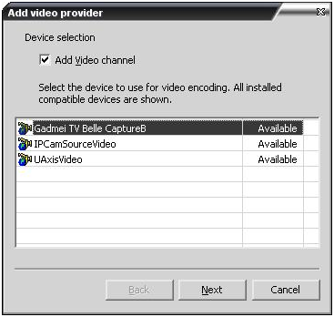 add video provider