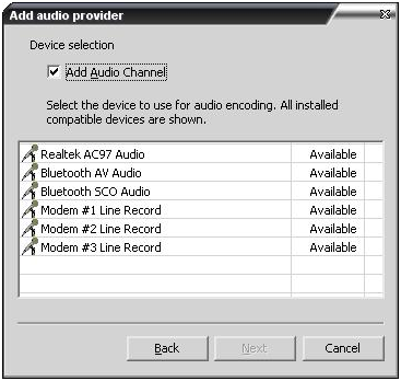 add audio provider